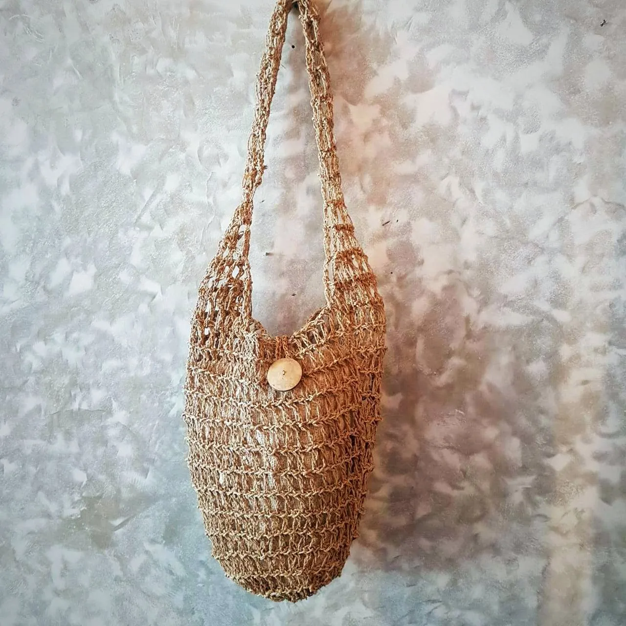 Natural Woven String Jute Shoulder Bag